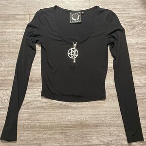 Killstar Pentagram Zip Top